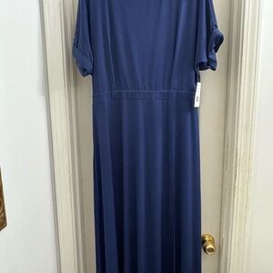 Elegant Navy Blue Maxi Dress